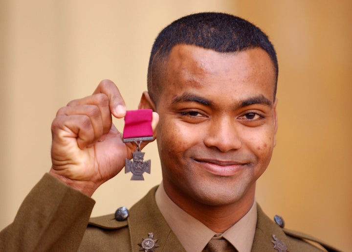 Victoria Cross recipient Johnson Beharry who has described his "humiliation" after he was held up by US border officials during Donald Trump's immigration clampdown.