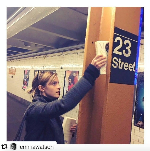 Emma Watson leaving books