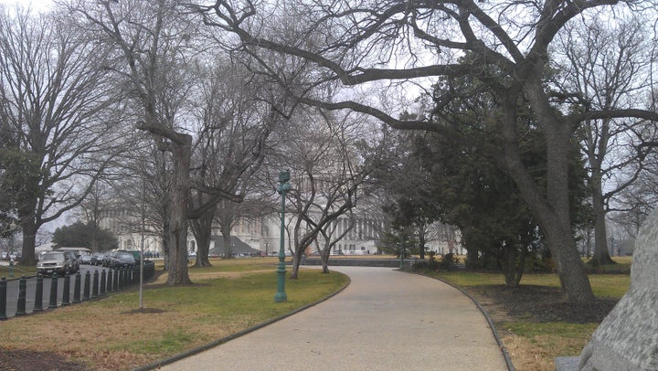 My walk to the plaza in front of the US Capitol (2012)