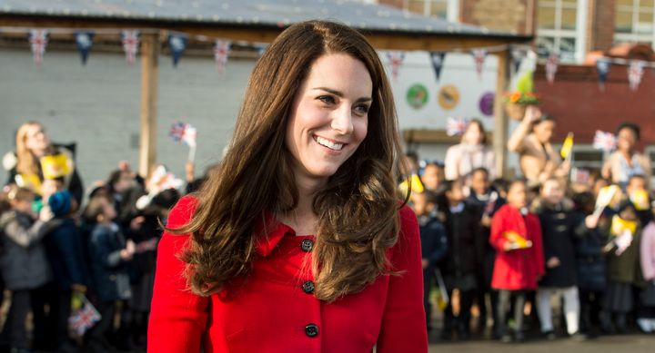 Duchess of Cambridge attended the Place2Be Big Assembly with Heads Together for Children's Mental Health Week at Mitchell Brook Primary School on 6 February 2017.