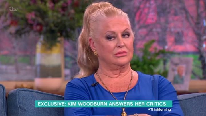 Kim Woodburn made a memorable appearance on 'This Morning'