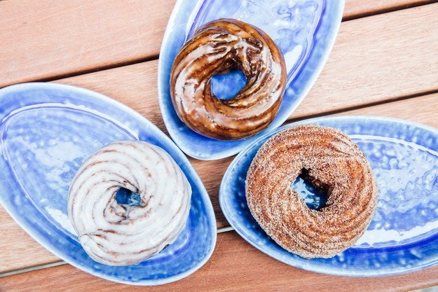 <p>The crullers at Daily Provisions (I call the maple one on top!).</p>