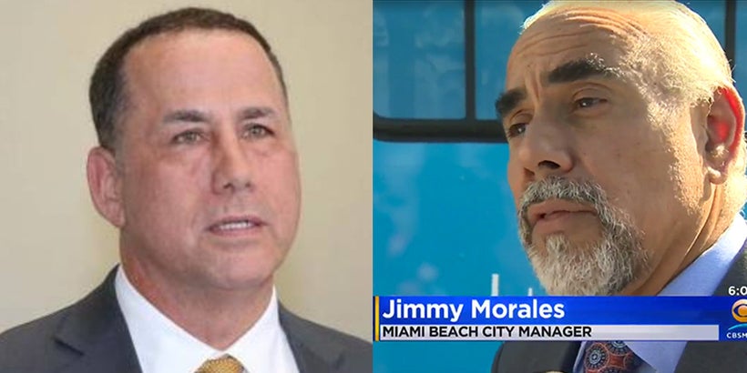 Left: Miami Beach Mayor Phil Levine. Right: Miami Beach City Manager Jimmy Morales