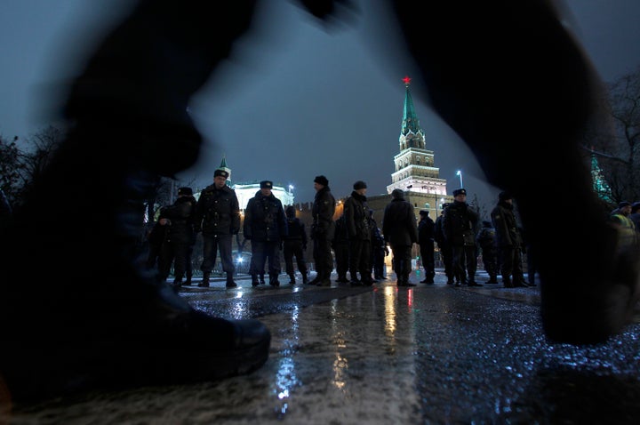 Tens of thousands of protesters took to the streets of cities across Russia on Dec. 10, 2011 to call for an end to Vladimir Putin's rule and complain about alleged election fraud in the biggest show of defiance since he took power.