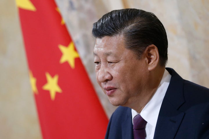 Xi delivers a speech at the House of Parliament in Bern, Switzerland. Jan. 15.