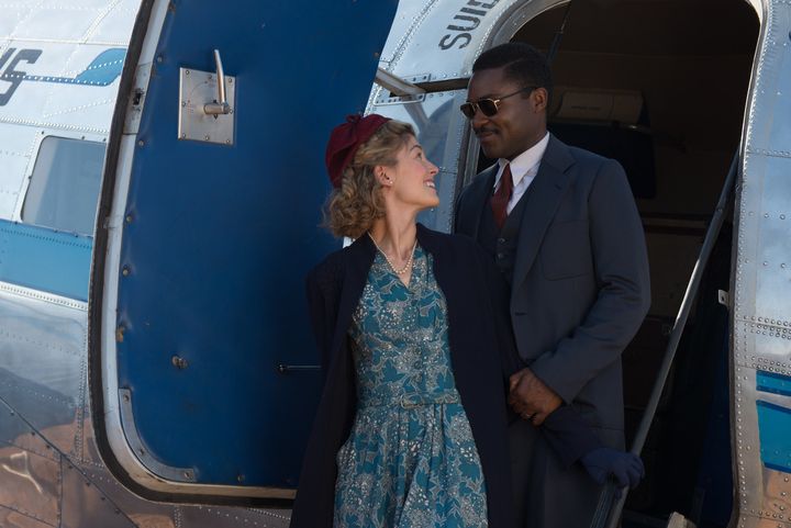 Rosamund Pike and David Oyelowo stage a meet-cute that butts up against the era's politics.