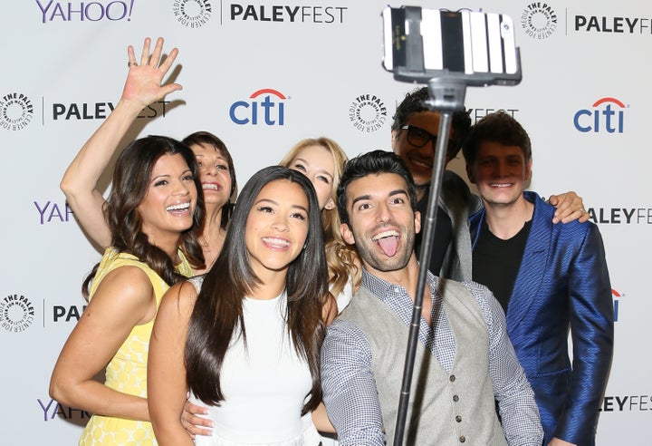 Happier times for the cast of "Jane The Virgin."