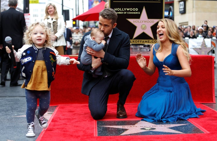 Reynolds and Lively brought their daughters out to celebrate his new star on the Hollywood Walk of Fame.