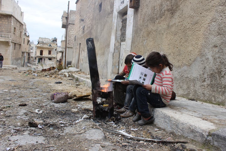 UNICEF-supported volunteers are going door-to-door to talk to children, adolescents and parents about the risk of remnants of war.