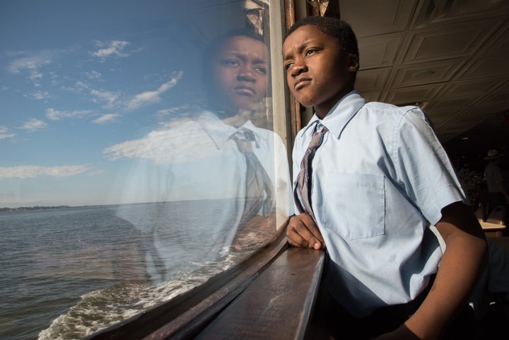 Student on a field trip, funded by the National Park Foundation, to Fort Sumter National Monument.