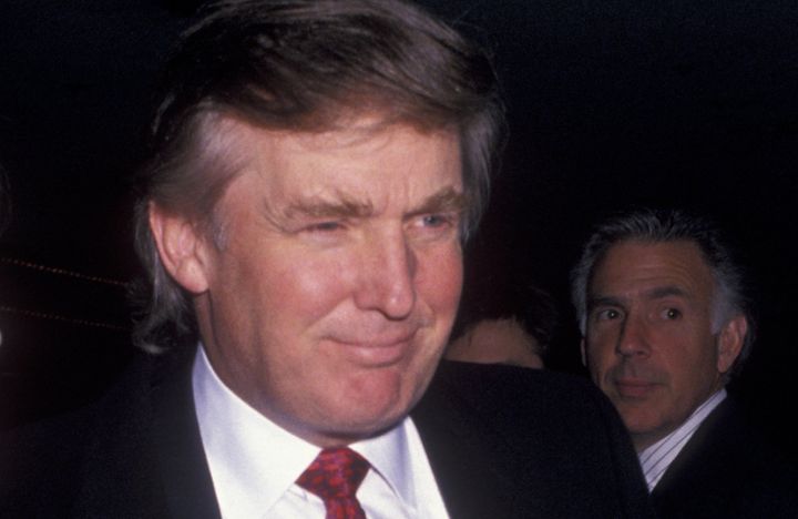 Donald Trump in March 1994 at the Marquis Theater in New York City