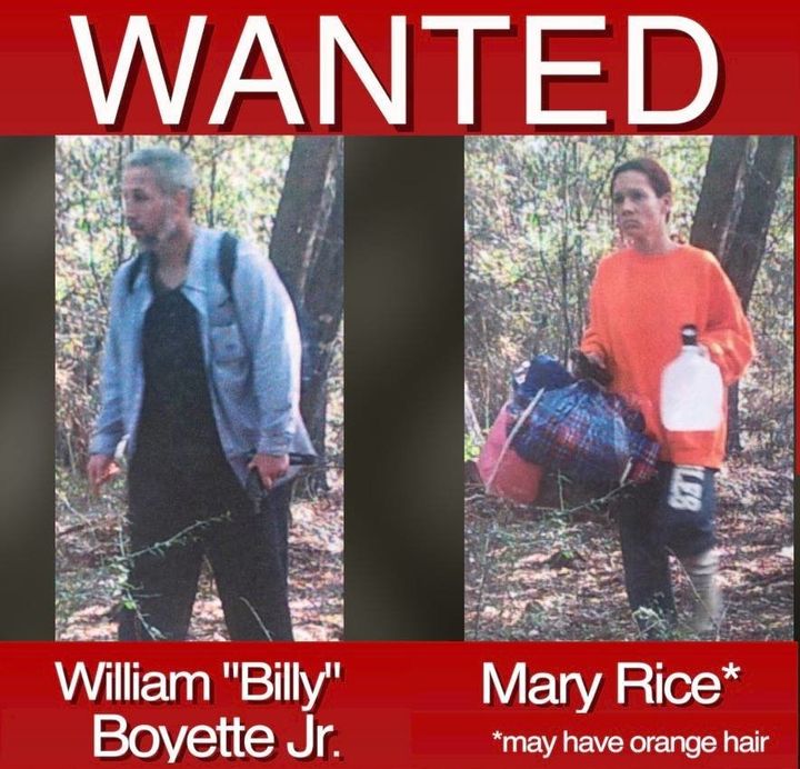 The couple, pictured here, was wanted in the deaths of three women.