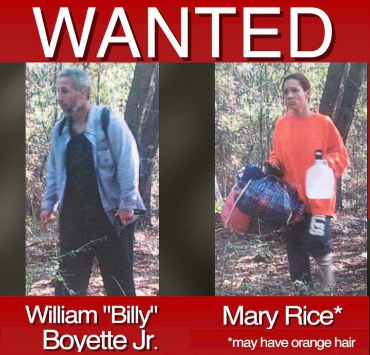 <i></i>The couple, pictured here, was wanted in the deaths of three women.