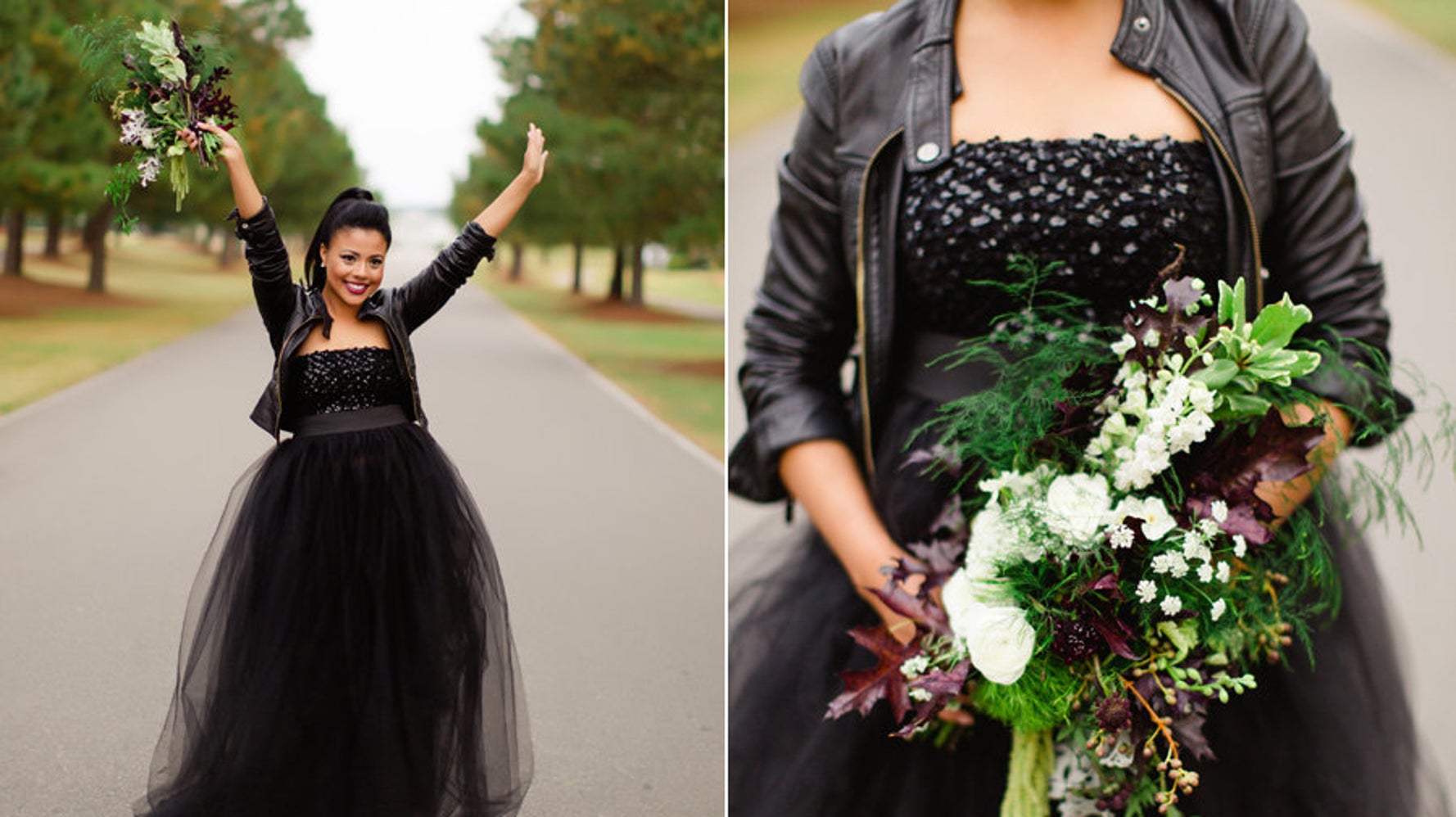 Black dress with top jacket for wedding