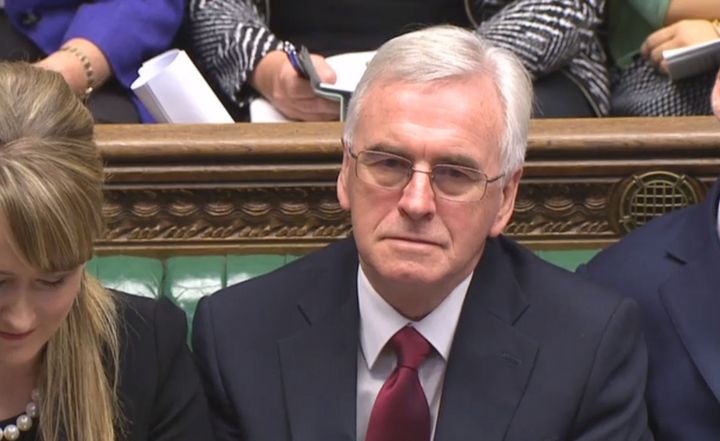 Shadow Chancellor John McDonnell