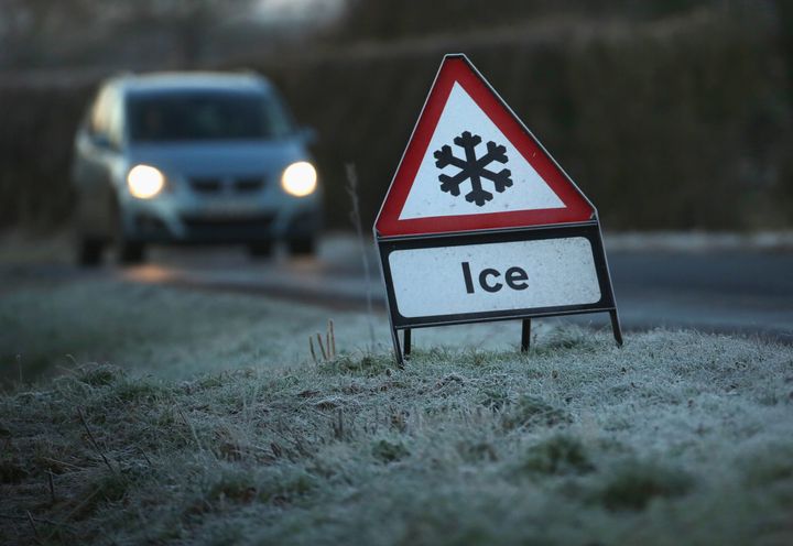 Motorists could face dangerous driving conditions due to ice
