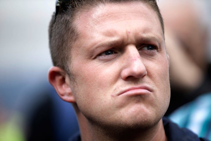 A speech by EDL founder Tommy Robinson has been cancelled over protest fears 