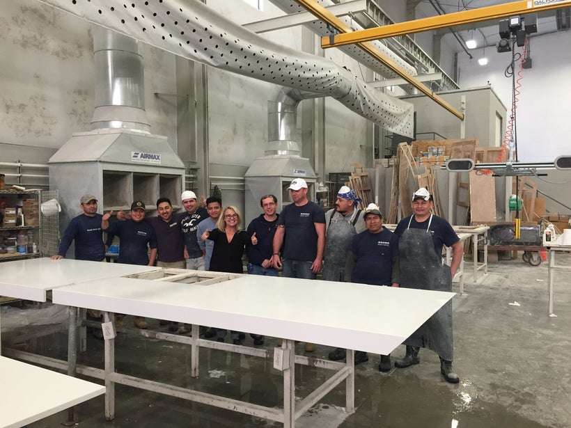 Our amazing team who helped make this commercial set a reality!