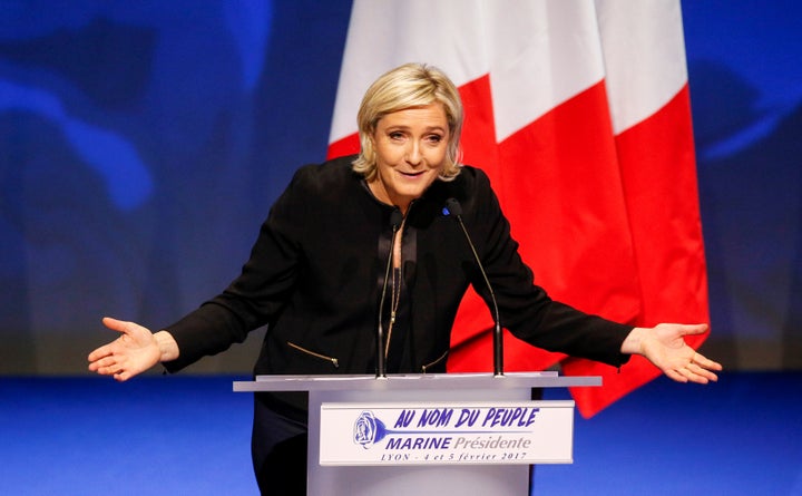 Marine Le Pen, French National Front (FN) political party leader and candidate for the French 2017 presidential election.