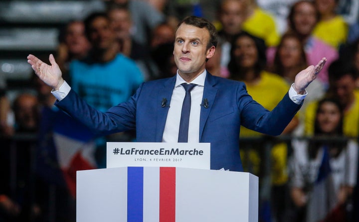 Emmanuel Macron, head of the political movement En Marche!, or Onwards!, and candidate for the 2017 presidential election.