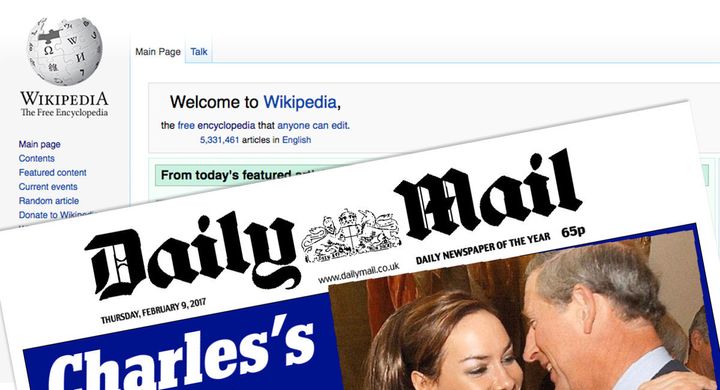 Wikipedia's volunteer editors banned the Daily Mail as a source on the site