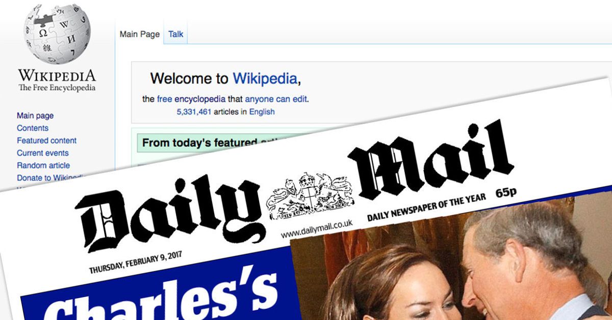 Daily Mail Banned As Reliable Source On Wikipedia In Unprecedented Move Huffpost Uk