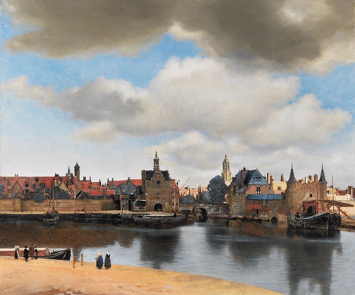 <p><em>View of Delft</em>, 38 x 45.6 inches, oil on canvas, 1660-61 </p>