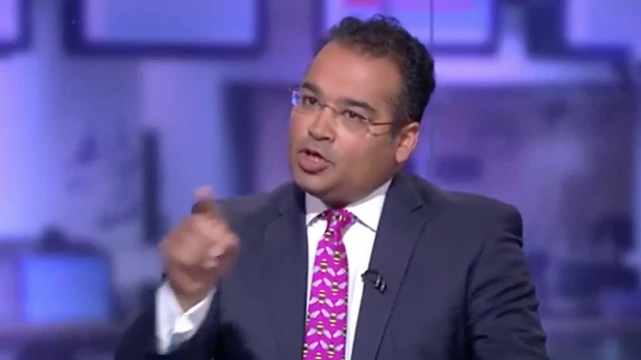 Krishnan Guru-Murthy struggled to keep the interview under control at times.