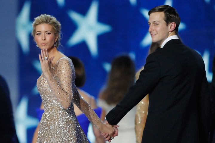 Ivanka Trump and husband Jared Kushner dance at the Freedom Inaugural Ball.
