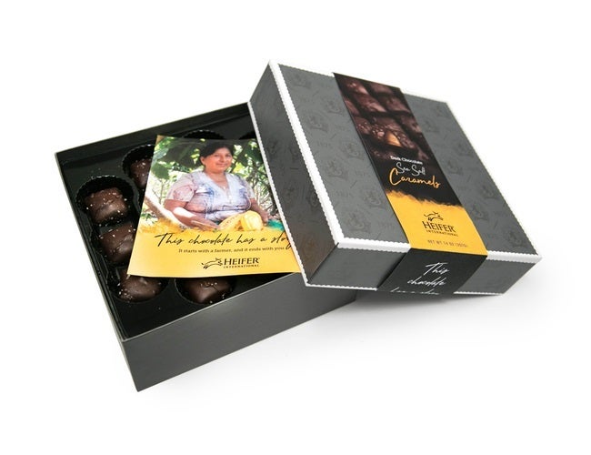 Dark Chocolate Sea Salt Caramels From Heifer International