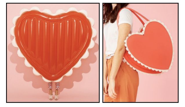 Bando His And Hers Heart Pool Float And Heart-Shaped Beach Cooler