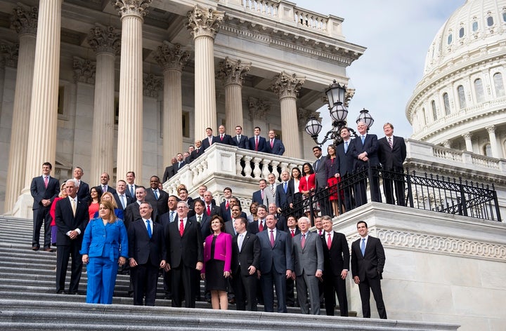 The freshman class of the 115th Congress. Freshmen tend to end their campaigns with more debt than incumbents, and PACs are