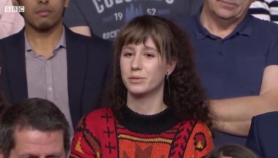 The young woman said it was wrong to suggest the 'British people' had voted for Brexit 
