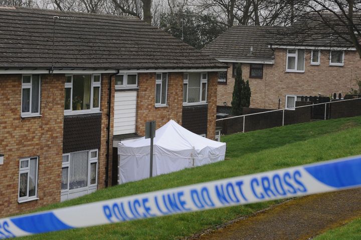 The scene at Lidgate Gardens, Batley Carr, where Shannon was found in a base of a divan bed
