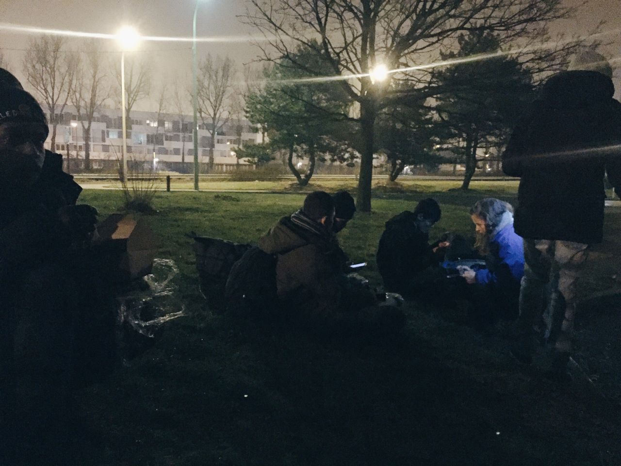 Campaigners have said dozens of unaccompanied children have begun arriving in Calais. This picture, which shows young refugees in a park in the French port town, was taken late last month