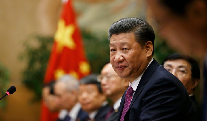 Chinese President Xi at the U.N. European headquarters in Geneva, Jan 18, 2017.