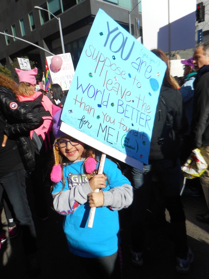 From the voice of babes, at the Women’s March in LA, 2017