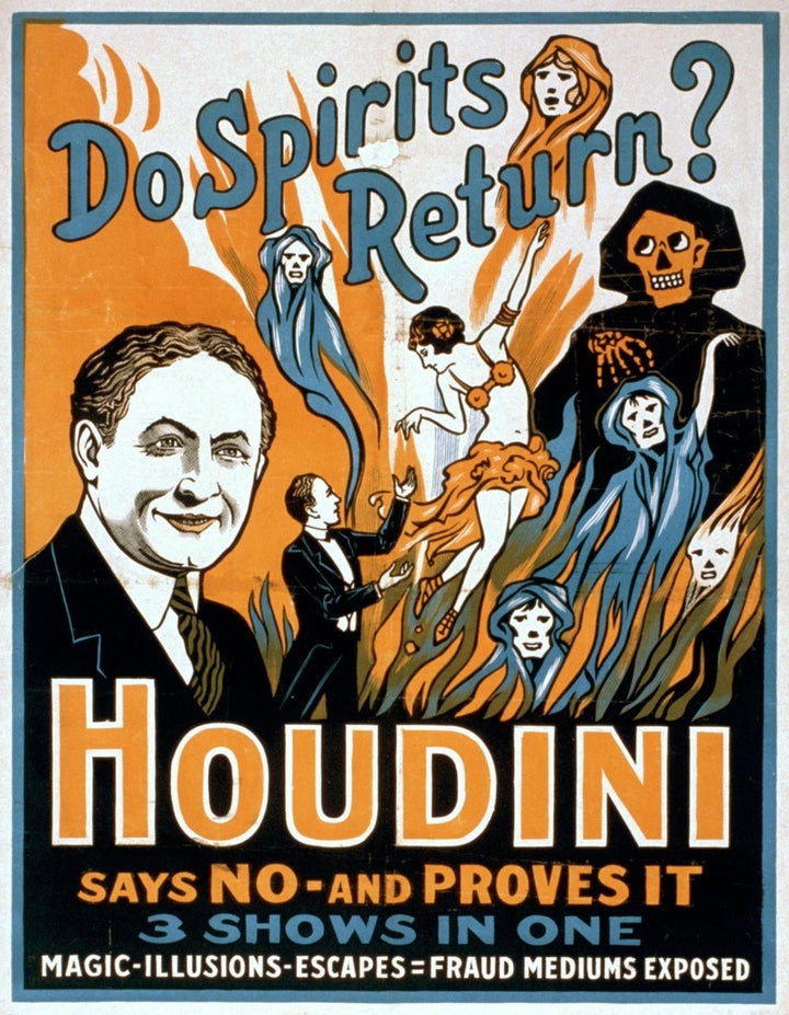 <p>Houdini spent years debunking frauds.</p>
