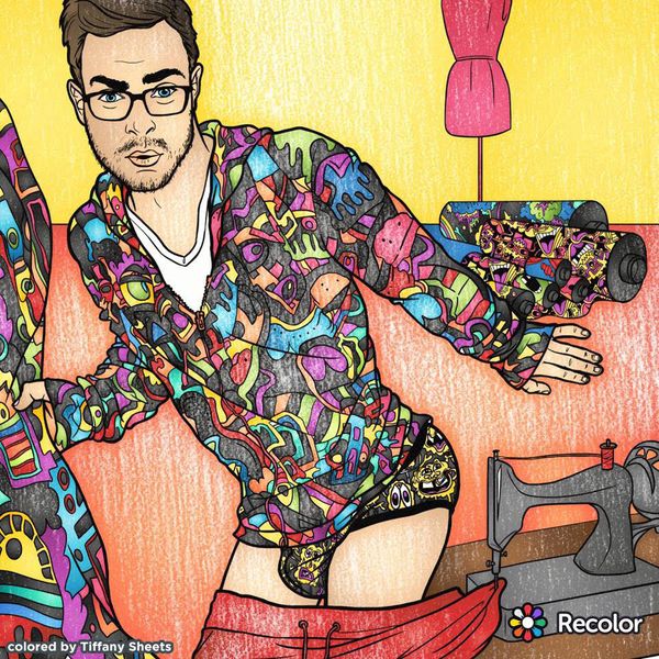 This Sweet And Sexy Adult Coloring Book Is A Gay Valentine Treat Huffpost 4656