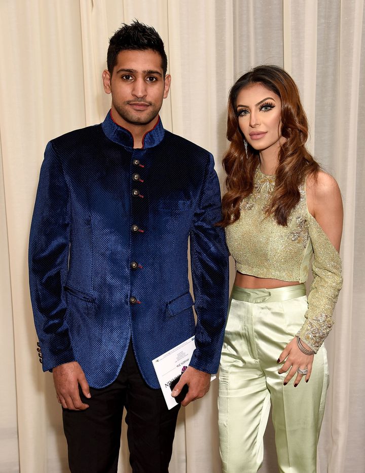 Amir and Faryal at the 2016 Pride Of Britain Awards