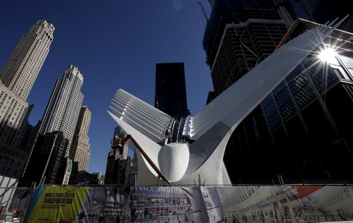 An exterior view of the Oculus.