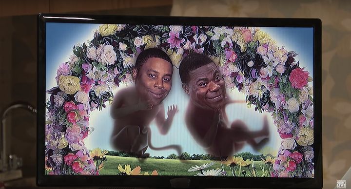 Kenan Thompson and Tracy Morgan star as Beyonce's unborn twins.