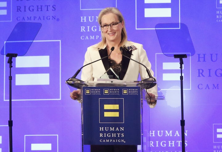 Meryl Streep attends the 2017 Human Rights Campaign Gala at The Waldorf Astoria in New York on Feb. 11.