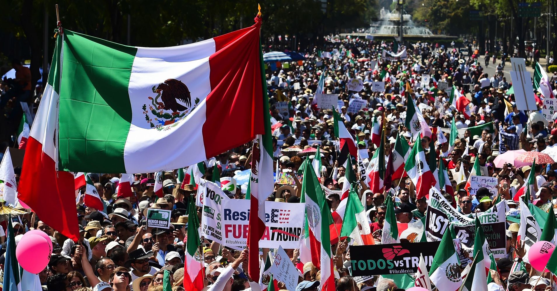 Thousands Protest Donald Trump Across Mexico HuffPost