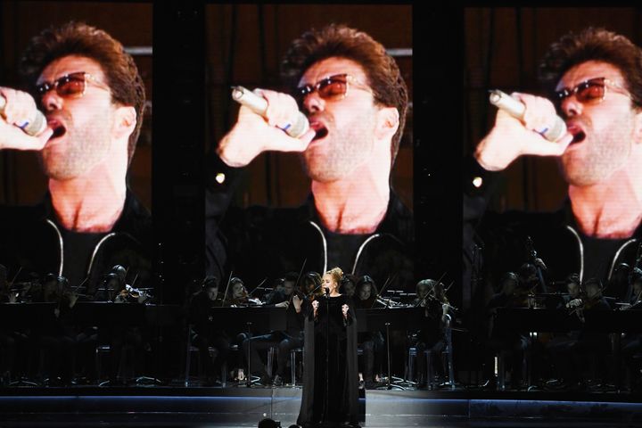 Adele sings 'Fastlove' in tribute to George Michael
