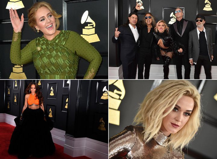 Adele, Lady Gaga, Rihanna and Katy Perry stormed the red carpet