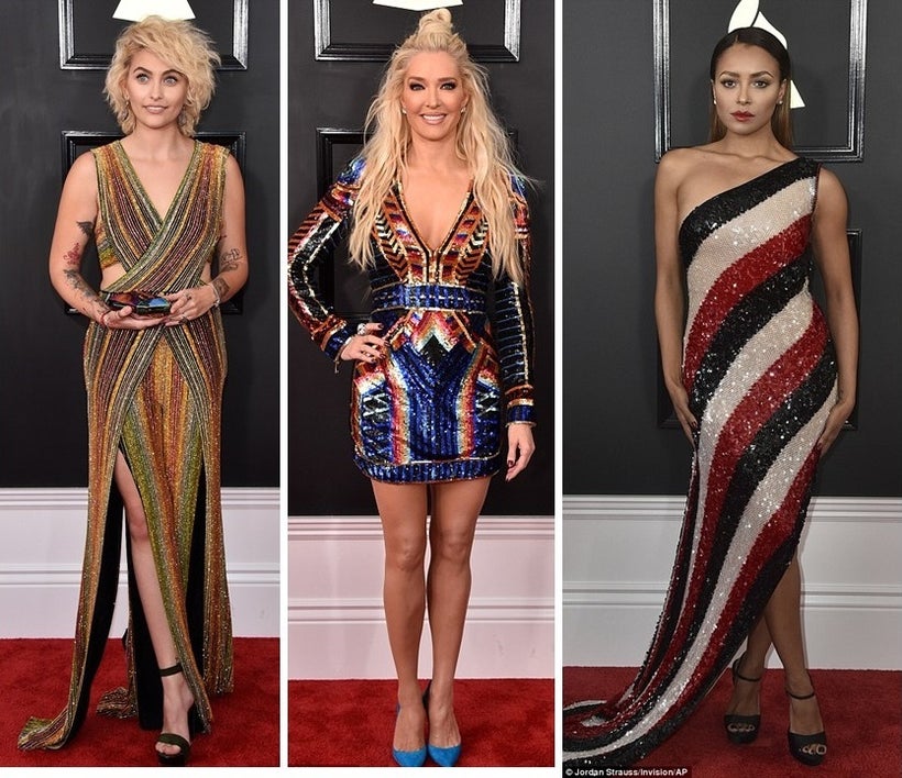Paris Jackson in Balmain, Erika Jayne in Balmain, Kat Graham in Jean Paul Gaultier
