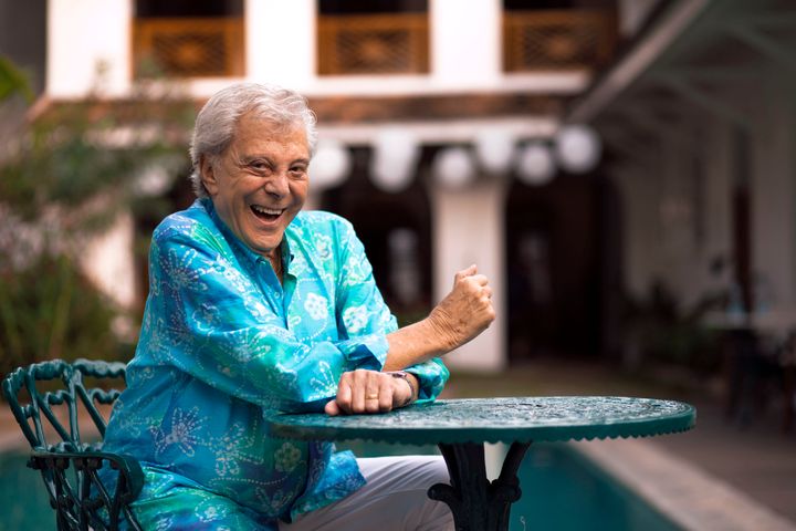 Lionel Blair was a happy camper in India, but he admits he initially wanted to go home