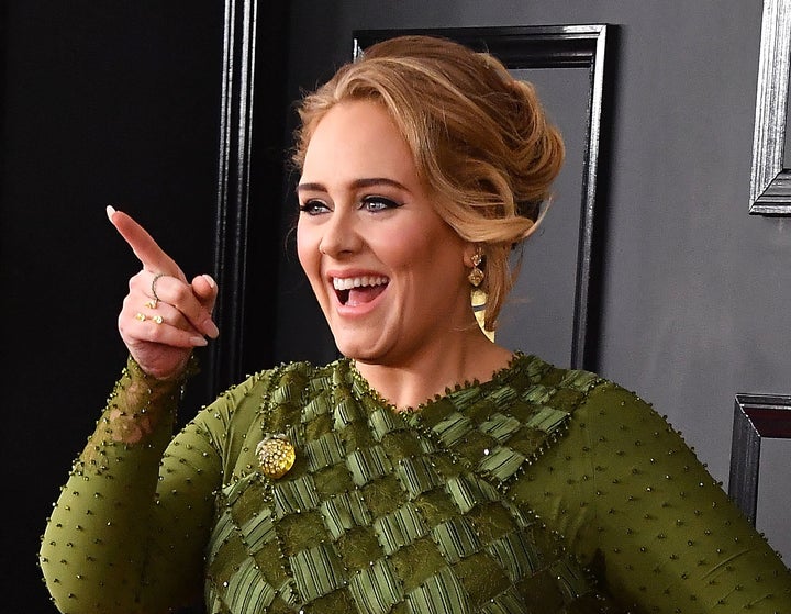 Adele arrives at the 59th GRAMMY Awards on February 12, 2017 in Los Angeles, California.