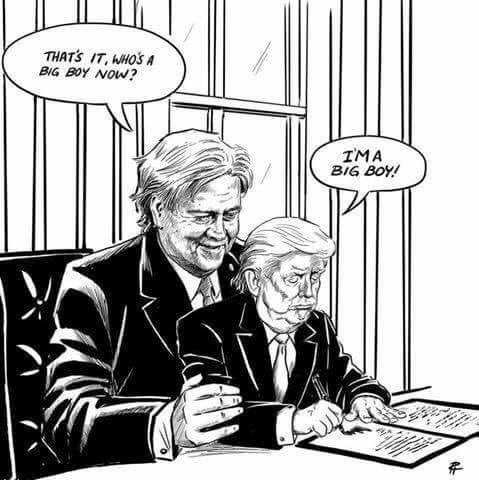 Executive orders being signed but not read by Donald Trump opens speculation regarding who is really in charge of the White House.